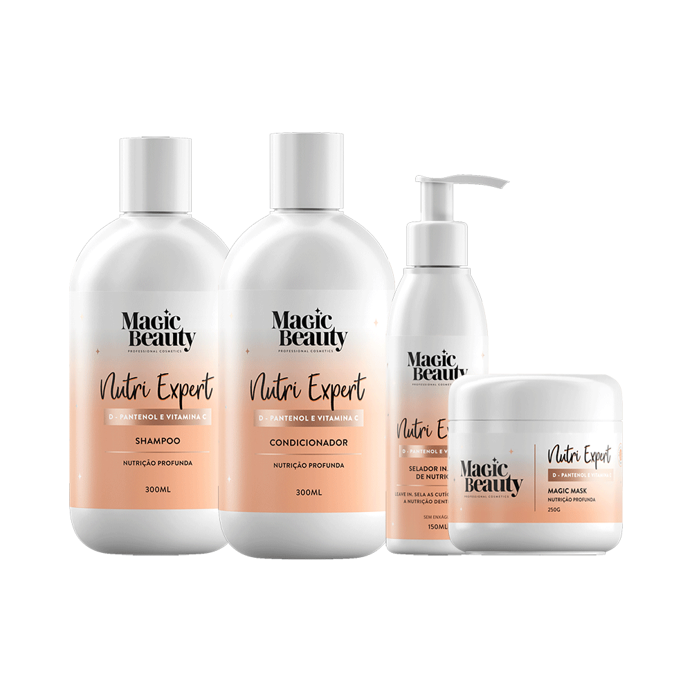 Ficha técnica e caractérísticas do produto Kit Magic Beauty Shampoo + Condicionador + Máscara + Leave In Nutri Expert