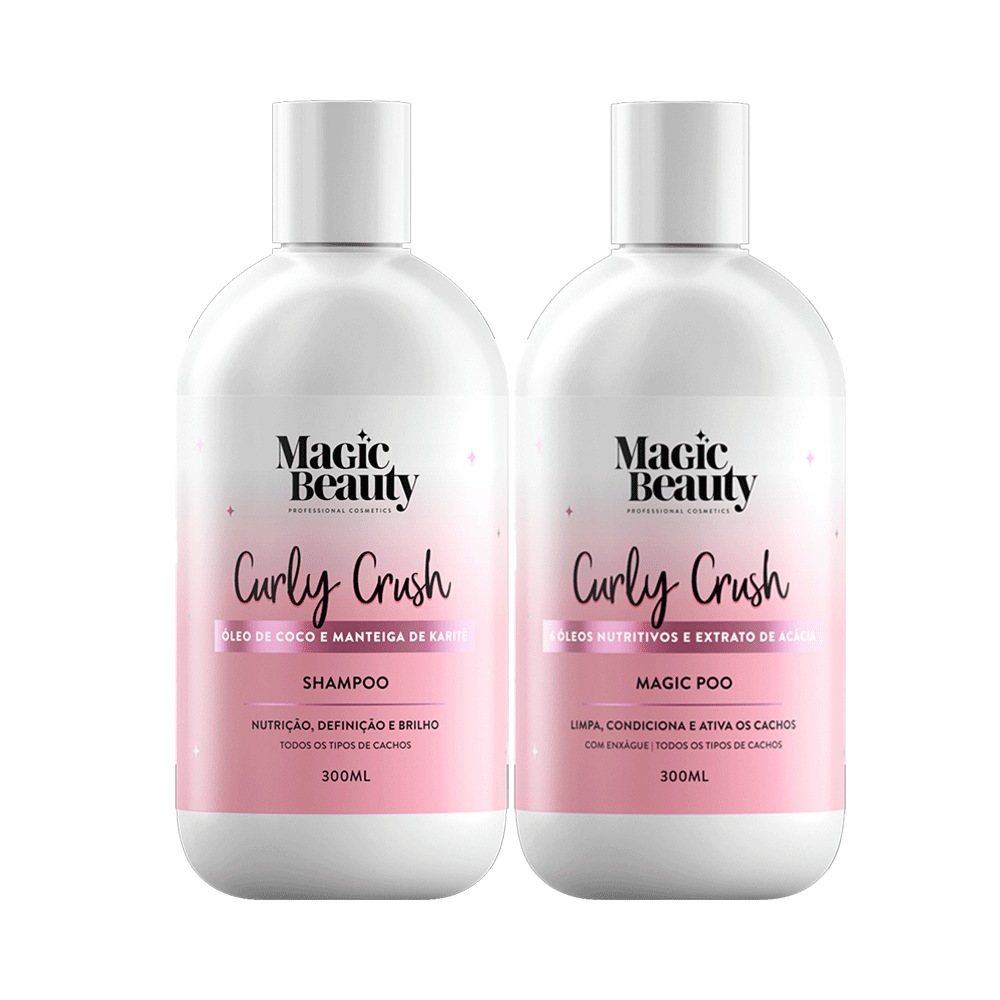 Ficha técnica e caractérísticas do produto Kit Magic Beauty Shampoo Magic Poo + Condicionador Curly Crush 300ml