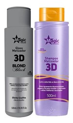 Ficha técnica e caractérísticas do produto Kit Magic Color Shampoo 500ml + Máscara Efeito Grafite 500ml
