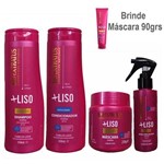 Ficha técnica e caractérísticas do produto Kit Mais Liso Bio Extratus Shampoo, Condicionador, Máscara e Spray