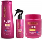 Ficha técnica e caractérísticas do produto Kit Mais Liso Shampoo 350ml + Spray Pré-Escova 100ml + Máscara 500g - Bio Extratus