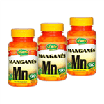 Kit 3 Manganês Quelato Mn Unilife 60 Cápsulas