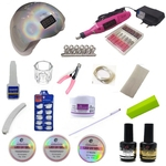 Ficha técnica e caractérísticas do produto Kit manicure acrygel com Cabine LUXO 48W digital Led Uv Profissional