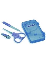 Ficha técnica e caractérísticas do produto Kit Manicure Caixa Organizadora Azul - Momo
