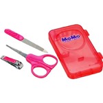 Ficha técnica e caractérísticas do produto Kit Manicure Caixa Organizadora Rosa - Momo