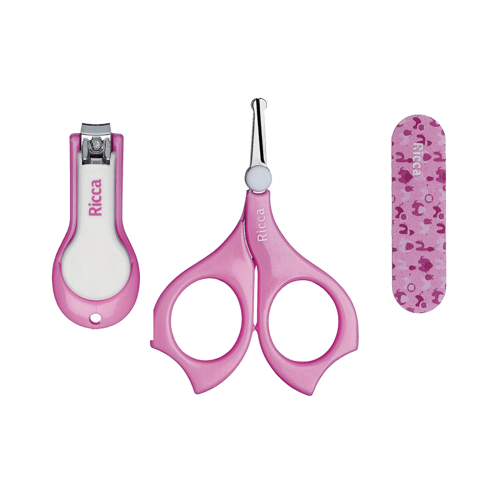 Ficha técnica e caractérísticas do produto Kit Manicure Ricca Baby Colors Rosa (925)