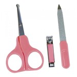 Ficha técnica e caractérísticas do produto Kit Manicure Rosa 3 Pçs - Kitstar - KitStar