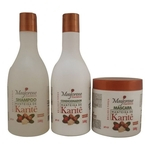 Ficha técnica e caractérísticas do produto Kit Manteiga De Karité Maycrene shamp + Cond + Máscara 500ml
