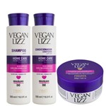 Ficha técnica e caractérísticas do produto Kit Manutenção (Shampoo 500ml, Condicionador 500ml e Máscara) - Vegan Lizz
