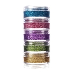 Ficha técnica e caractérísticas do produto Kit Maquiagem Colormake Glitter Cremoso em Pó Light - 5un