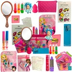 Ficha técnica e caractérísticas do produto Kit Maquiagem Infantil Completo Batom Gloss Paleta De Sombra