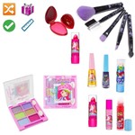 Ficha técnica e caractérísticas do produto Kit Maquiagem Infantil Completo com Pinceis MKI062 - Nova Diva