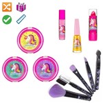 Ficha técnica e caractérísticas do produto Kit Maquiagem Infantil Completo com Pinceis MKI027 - Nova Diva