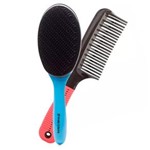 Ficha técnica e caractérísticas do produto Kit Marco Boni Escova de Cabelo Hair Free Cores Sortidas + Pente Cabo Emborrachado