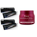 Ficha técnica e caractérísticas do produto Kit Marsala 2 Tinta 1 Matizador 500g Hidratycollor Mairibel