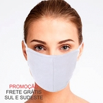 Ficha técnica e caractérísticas do produto Kit Máscara De Proteção - Branca Algodão 5 UNIDADES