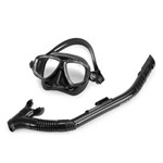 Ficha técnica e caractérísticas do produto Kit Máscara e Snorkel Ocean Black Mormaii