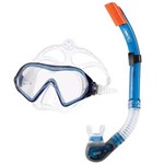 Ficha técnica e caractérísticas do produto Kit Máscara para Mergulho Belize Adulto Speedo Azul Translucido - Azul