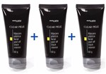 Ficha técnica e caractérísticas do produto Kit 3 Mascara Plástica Facial Peel Off Black Intenso Clear Pele Abelha Rainha 60g