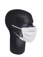 Kit 3 Máscaras Proteção Dupla Camada de Tecido Branca - Lynx Produções Artistica