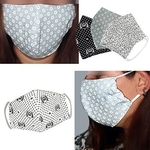 Ficha técnica e caractérísticas do produto Kit 3 Máscaras Proteção Estampa Dupla Camada Tecido Lavável