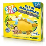 Ficha técnica e caractérísticas do produto Kit Massinha Dinossauro Amarelo 150G Art Kids - Acrilex