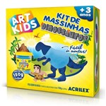 Ficha técnica e caractérísticas do produto Kit Massinha Dinossauro Azul 150G Art Kids - Acrilex
