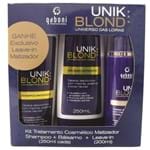 Ficha técnica e caractérísticas do produto Kit Matizador Gaboni Unik Blond Shampoo 250ml + Bálsamo Matizante 250ml + Leave In 200ml