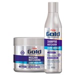 Ficha técnica e caractérísticas do produto Kit Matizador Niely Gold Louro Absoluto Shampoo 300ml + Máscara 430g - Niely