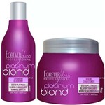 Ficha técnica e caractérísticas do produto Kit Matizador Platinum Blond Shampoo + Mascara 250g - Forever Liss