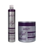 Kit Matizador Purple Semélle Hair Shampoo + Máscara 500g