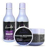 Kit Matizador Shampoo 1L + Máscara 1L Louhi Cosméticos