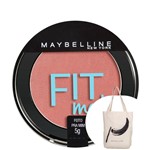 Ficha técnica e caractérísticas do produto Kit Maybelline Fit Me! 06 Feito para Mim - Blush Cintilante 5g+Maybelline-Bolsa Ecológica