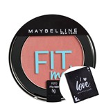 Ficha técnica e caractérísticas do produto Kit Maybelline Fit Me! 06 Feito para Mim - Blush Cintilante 5g+Maybelline I Love-Espelho de Bolsa