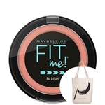 Kit Maybelline Fit Me! Rosa - Blush em Pó 4g+maybelline-bolsa Ecológica