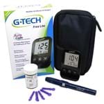Ficha técnica e caractérísticas do produto Kit Medidor de Glicose 10 Tiras, 10 Lancetas e 1 Lancetador G-Tech Free Lite