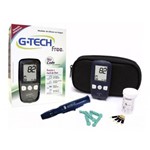 Ficha técnica e caractérísticas do produto Kit Medidor de Glicose Glicosimetro Glicemia Free Gtech - G-Tech