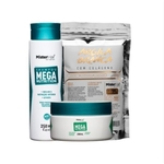 Ficha técnica e caractérísticas do produto Kit Mega Nutrition Shampoo, Máscara E Argila Branca