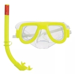 Ficha técnica e caractérísticas do produto Kit Mergulho Infantil Mascara e Snorkel Amarelo