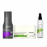 Ficha técnica e caractérísticas do produto Kit Mex Shampoo Blond Máscara Coco 300ml E Reparador 60ml