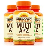 Ficha técnica e caractérísticas do produto Kit 3 Multi A-Z Mix de Vitaminas e Minerais Sundown 120 Cápsulas