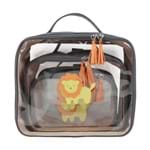 Ficha técnica e caractérísticas do produto Kit Necessaire Crystal Little Lion Chumbo com Tangerina