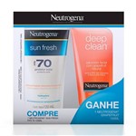 Ficha técnica e caractérísticas do produto Kit Neutrogena Protetor Solar Sun Fresh FPS 70 120ml Ganhe Sabonete Facial Grapefruit 150ml