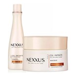Ficha técnica e caractérísticas do produto Kit Nexxus Shampoo Oil Infinite + Máscara de Tratamento Oil Infinite - 250ml + 190g