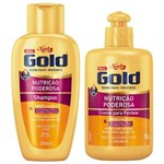 Ficha técnica e caractérísticas do produto Kit Niely Gold Nutrição Poderosa Shampoo 300ml + Creme para Pentear 280ml