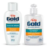 Ficha técnica e caractérísticas do produto Kit Niely Gold Pós Química Shampoo 300ml + Creme para Pentear 280ml - Niely
