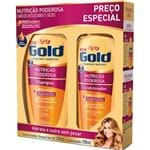 Ficha técnica e caractérísticas do produto Kit Niely Gold Shampoo 300ml + Condicionador 200ml Nutrição Poderosa