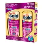 Ficha técnica e caractérísticas do produto Kit Niely Gold Shampoo 300ml+Condicionador Mega Brilho 200ml