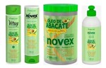 Kit Novex Abacate (Shampoo+Condicionador+Creme de Tratamento+Creme de Pentear)