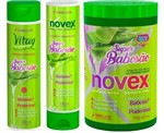 Kit Novex Babosão Creme Tratamento Com Shampoo E Condicionad